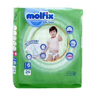 تصویر پوشک کامل بچه سایز 6 مولفیکس