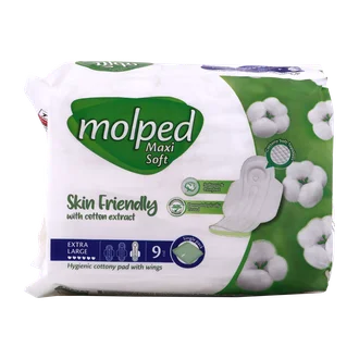 تصویر نوار بهداشتی مولپد خیلی بزرگ نیمه ضخیم پنبه ای