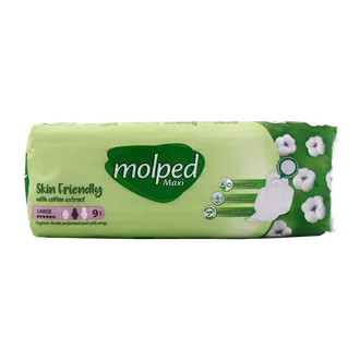 تصویر نوار بهداشتی مولپد بزرگ ضخیم مشبک با عصاره پنبه