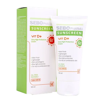 تصویر کرم ضد آفتاب فاقد چربی بی رنگ SPF50 سبوفارما