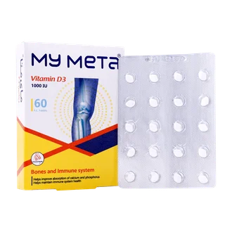تصویر قرص ویتامین D3 1000 مای متا