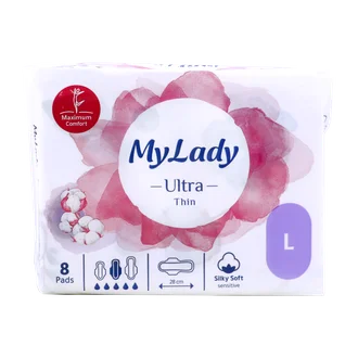 تصویر نوار بهداشتی اولترا خیلی نازک سایز بزرگ مای لیدی