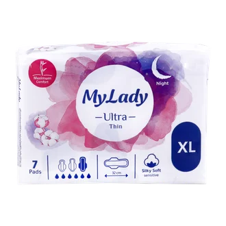 تصویر نوار بهداشتی اولترا خیلی نازک خیلی بزرگ مای لیدی