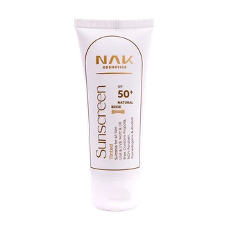 تصویر ضد آفتاب SPF50 رنگی مات ناک