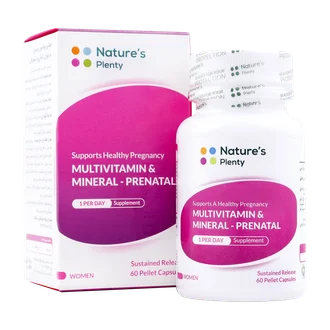 تصویر کپسول مولتی ویتامین و مینرال بارداری و شیردهی نیچرز پلنتی