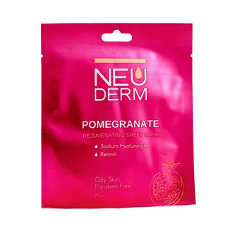 تصویر ماسک صورت انار نئودرم پوست چرب