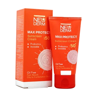 تصویر ضد آفتاب مکس پروتکت SPF50 نئودرم پوست چرب