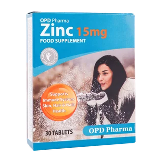 تصویر قرص زینک 15 میلی گرم او پی دی فارما