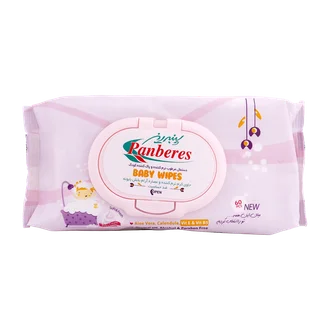 تصویر دستمال مرطوب نرم کننده کودک پنبه ریز 60 عددی