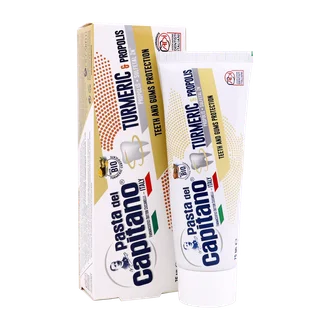 تصویر خمیر دندان زردچوبه پاستا دل کاپیتانو