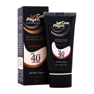 تصویر ضد آفتاب رنگی کرم پودری SPF40 فیتو وان