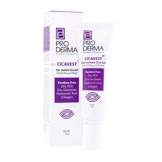 تصویر ژل التیام دهنده دور چشم و پلک پرودرما