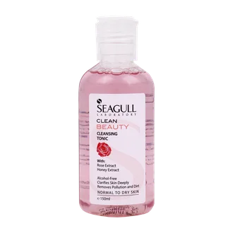 تصویر تونیک پاک کننده پوست خشک کلین بیوتی سی گل