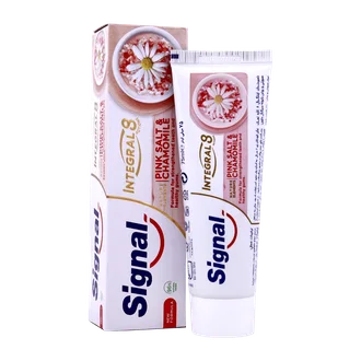 تصویر خمیر دندان سیگنال اینتگرال 8 نمک و روغن بابونه
