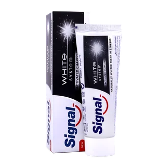تصویر خمیر دندان سفید کننده زغالی سیگنال
