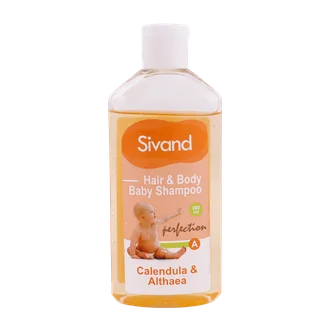 تصویر شامپو سر و بدن کودک کالاندولا و گل ختمی سیوند