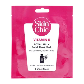 تصویر ماسک ورقه ای ویتامین ای و رویال ژلی اسکین شیک