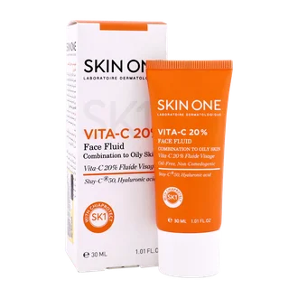 تصویر فلوئید ویتامین سی 20 درصد اسکین وان