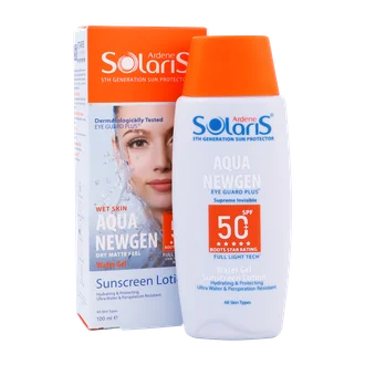تصویر لوسیون ضد آفتاب بی رنگ SPF50 آردن سولاریس آکوا نیوژن