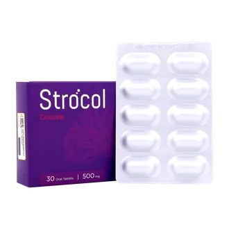 تصویر قرص استروکل سیتی کولین 500 اشبال شیمی