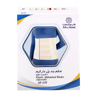 تصویر شکم بند پل دار کرم قابل تنظیم طب و صنعت کد 60420