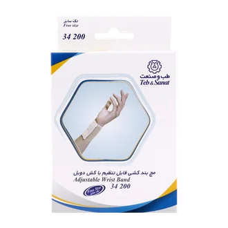 تصویر مچ بند قابل تنظیم با کش دوبل طب و صنعت کد 34200