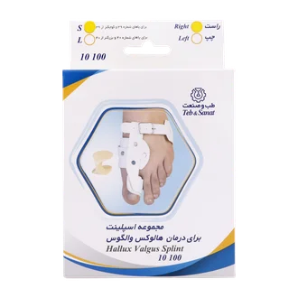 تصویر مجموعه اسپلینت هالوکس والگوس طب و صنعت کد 10100 