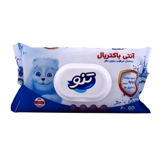 تصویر دستمال مرطوب آنتی باکتریال بدون عطر تنو