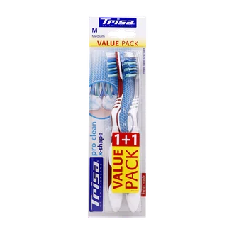 تصویر مسواک اکسترا پروکلین ایکس شیپ متوسط دوتایی تریزا