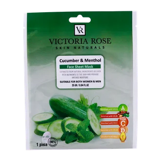 تصویر ماسک ورقه ای خیار و نعناع ویکتوریا رز