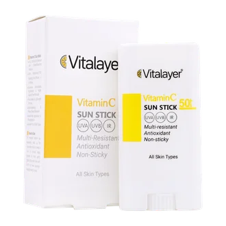 تصویر ضد آفتاب استیکی ویتامین سی SPF50 ویتالیر