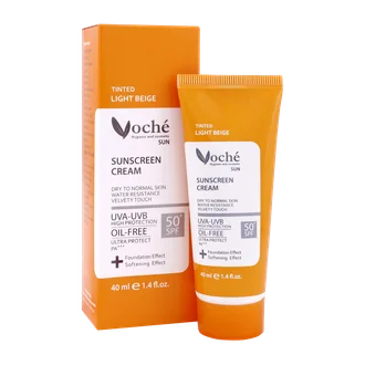 تصویر ضد آفتاب رنگی SPF50 پوست‌ خشک وچه