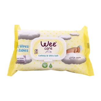 تصویر دستمال مرطوب نوزاد وی کر کالاندولا و لوندر 63 عددی