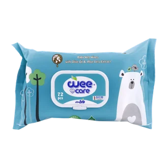 تصویر دستمال مرطوب کودک وی کر روغن زیتون 