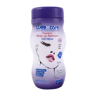 تصویر دستمال مرطوب وی کر پاک کننده سریع آرایش 70 عددی