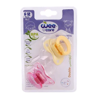 تصویر پستانک ارتودنسی دوقلوی وی کر از 6 تا 12 ماهگی کد P132