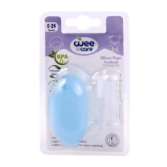 تصویر مسواک انگشتی وی کر سیلیکونی تا 24 ماهگی کد S601