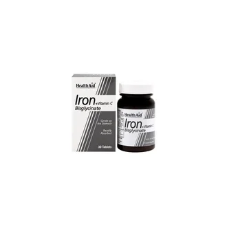 تصویر قرص آیرون بیس گلیسینات هلث اید