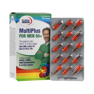 تصویر کپسول مولتی ویتامین بالای 50 سال مردان یوروویتال