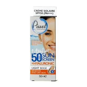 تصویر کرم ضد آفتاب پوست خشک SPF50 پیکسل
