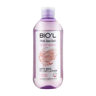 تصویر شامپو بدن نمک دریایی صورتی بیول