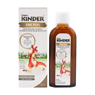 تصویر شربت زینک پلاس فیشر کیندر