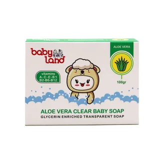 تصویر صابون شفاف بچه آلوئه ورا بیبی لند