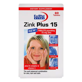 تصویر قرص زینک پلاس 15 میلی گرم یوروویتال