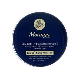 تصویر کرم دست فوق سبک و آبرسان مورینگا 1 حجم 250 میلی‌لیتر
