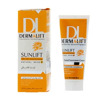 تصویر ضد آفتاب پوست خشک SPF50 سان لیفت درمالیفت 