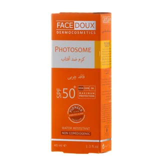 تصویر ضد آفتاب فاقد چربی SPF50 فوتوزوم فیس دوکس