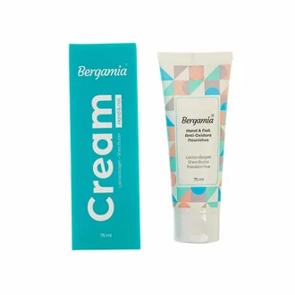 تصویر کرم مرطوب کننده دست و ناخن کلاژن شیر برگامیا