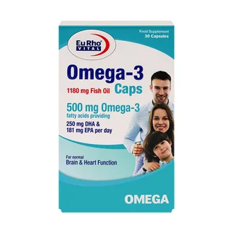 تصویر کپسول امگا 3 یوروویتال 30 عددی
