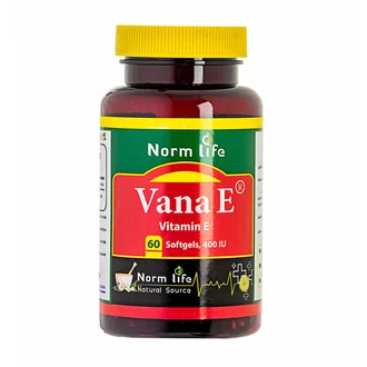 تصویر کپسول وانا ای ویتامین E 400 نورم لایف